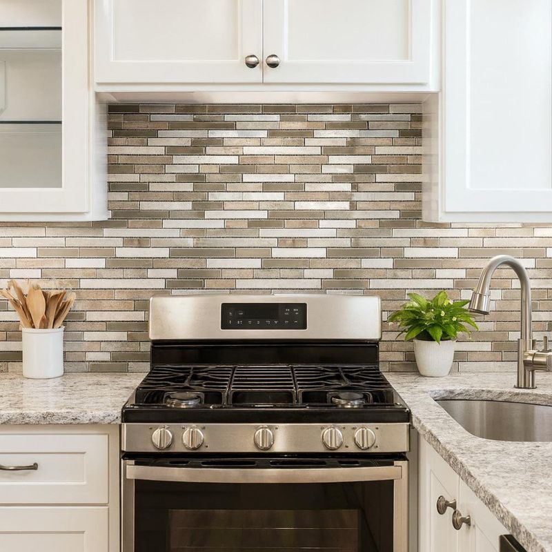 Mosaico Pietra Cristal Linear Slate de 30x30 Cm