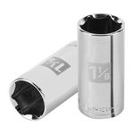 Dado Largo de 1 1/8 Plg Hexagonal Raíz de 1/2 Plg