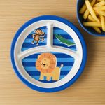 Plato con Divisiones 25 Cm para Chicos de Animalitos