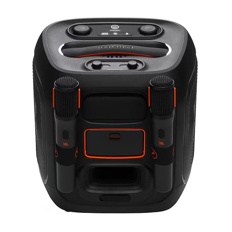 Bocina Portátil JBL PartyBox Encore 2 Karaoke de 100 W Bluetooth con 2 Micrófonos Inalámbricos