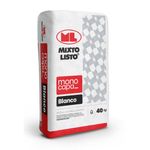 Monocapa Color Blanco Mixto Listo de 40 Kg