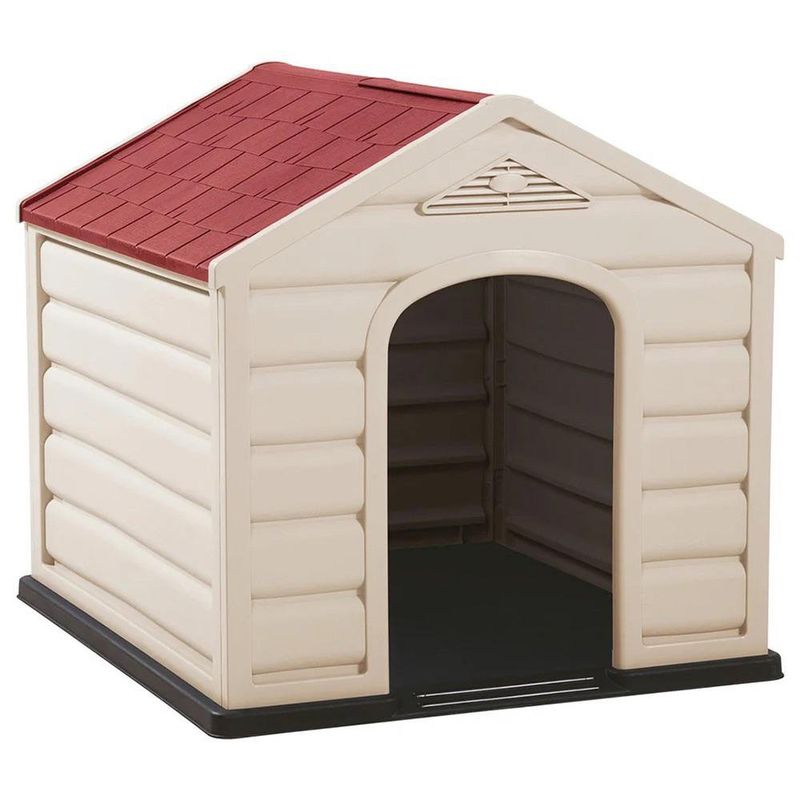 Casa de Plástico para Perro Diseño Techo de Teja