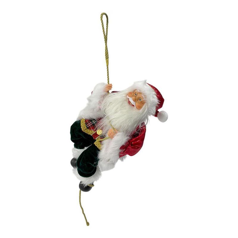 Santa Claus Colgante Trepando con Cuerda Decorativa
