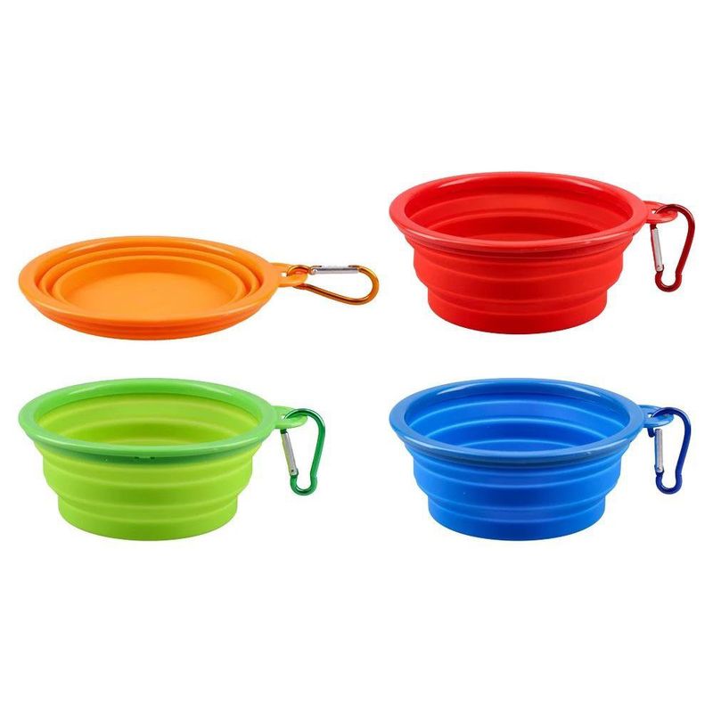 Bowl Portátil para Mascota de Silicón Colores Surtidos
