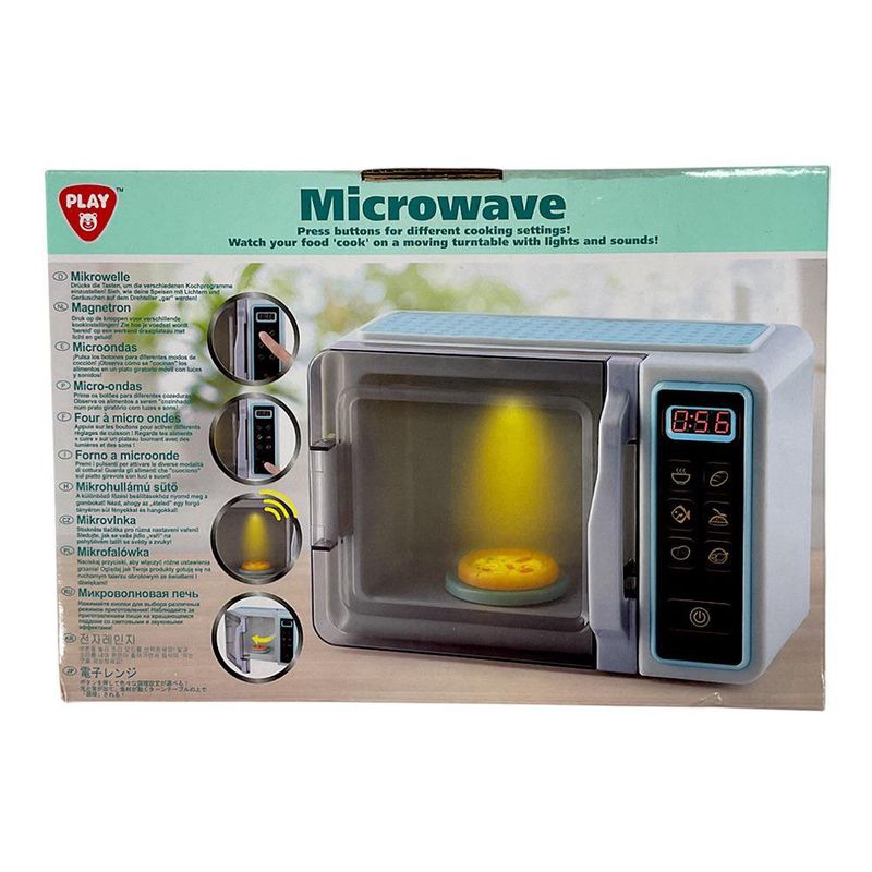 Microondas de Juguete My Kitchen con Luces, Sonidos y Plato Giratorio