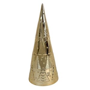 Árbol Decorativo Mediano Delgado Dorado