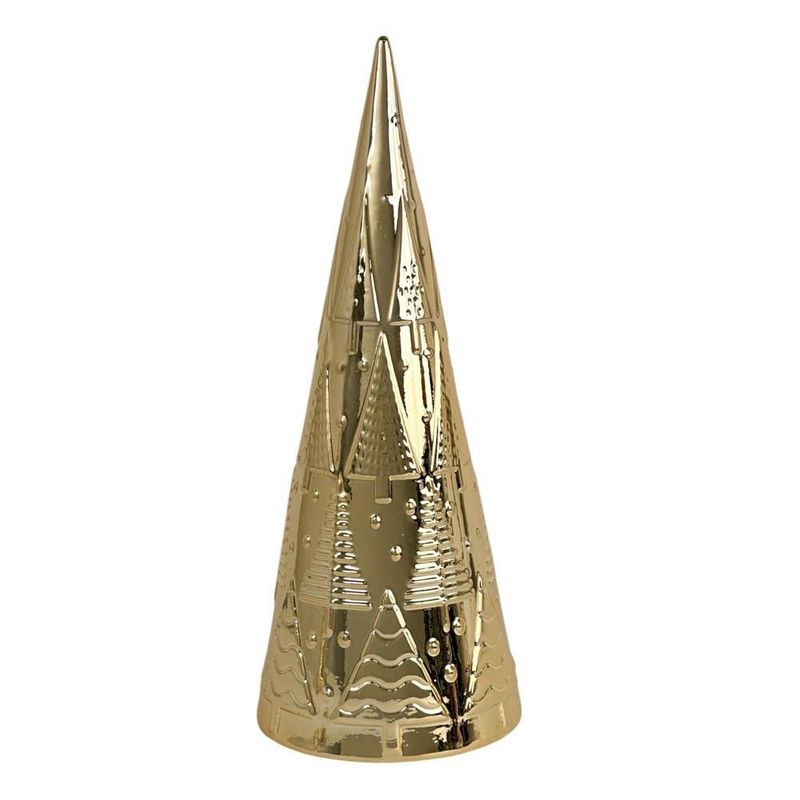 Árbol Decorativo Mediano Delgado Dorado