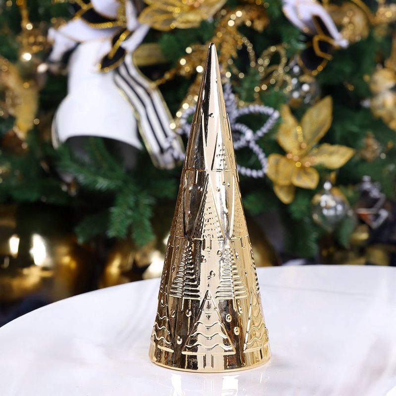 Árbol Decorativo Mediano Delgado Dorado