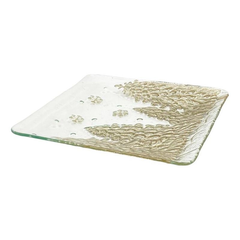 Plato Decorativo Cuadrado de Diseño Elegante