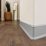 Zócalo Flexible Gris de 4 Plg por 1 M Lineal