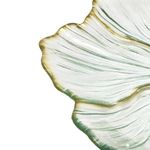 Plato Decorativo Redondo con Diseño Flor Blanca