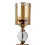 Portavela Decorativo Con Altura Y Detalle Esférico