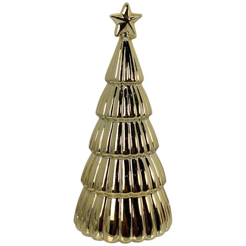 Mini Árbol Dorado Navideño Decorativo de Mesa