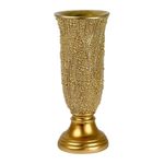 Florero Copa Larga Dorado con Textura