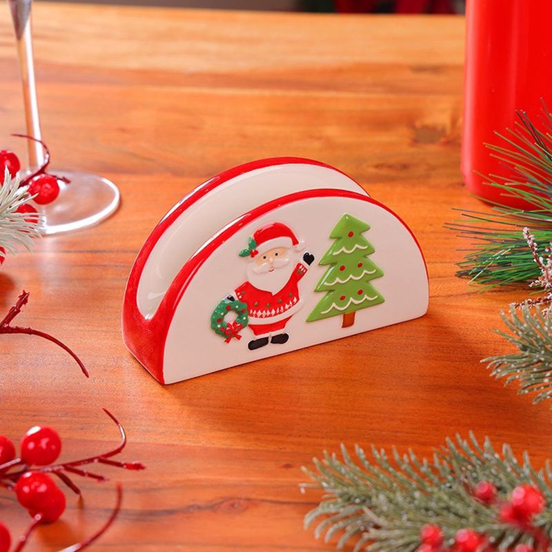 Servilletero Santa Claus Festivo