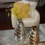 Florero Espiral Plateado