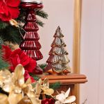 Árbol de Mesa Decorativo en Diseño Clásico Dorado