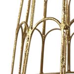 Árbol Decorativo de Mesa con Estilo Dorado