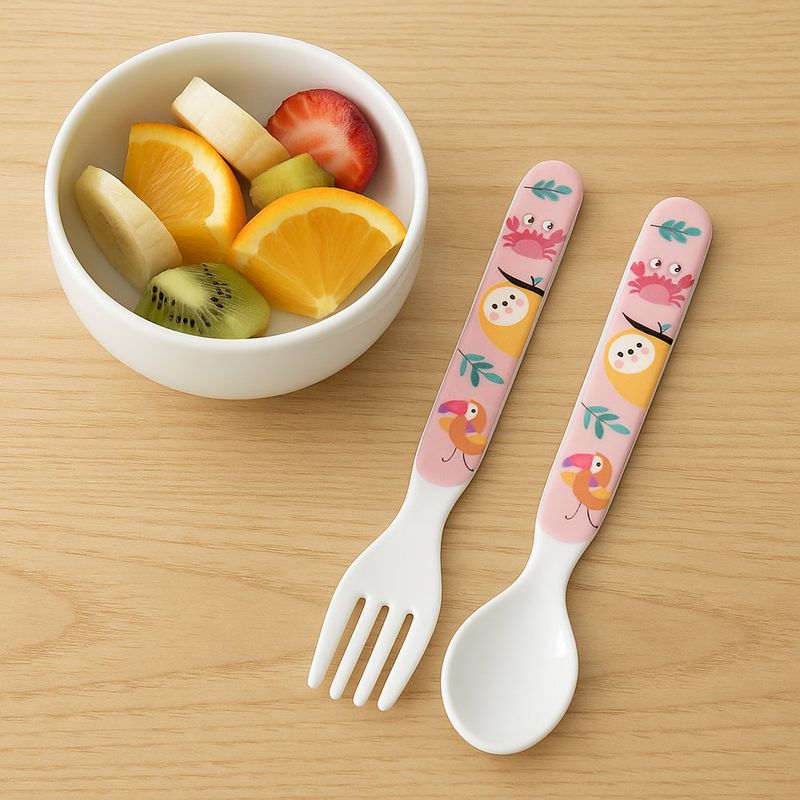 Set Cubiertos Infantiles Chicas Animalitos