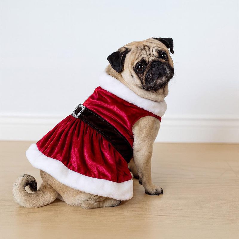 Vestido Navideño para Perro L