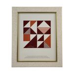 Portarretrato Beige con Toque Dorado 31 x 25 cm