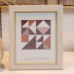 Portarretrato Beige con Toque Dorado 31 x 25 cm