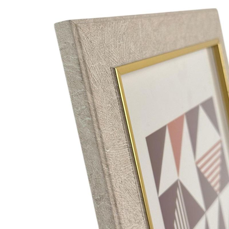 Portarretrato Beige con Toque Dorado 31 x 25 cm