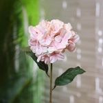 Flor Decorativa Hortensia Rosada