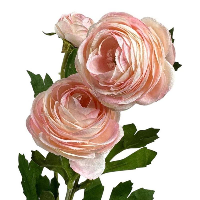 Flor Decorativa Ranúnculo Color Coral