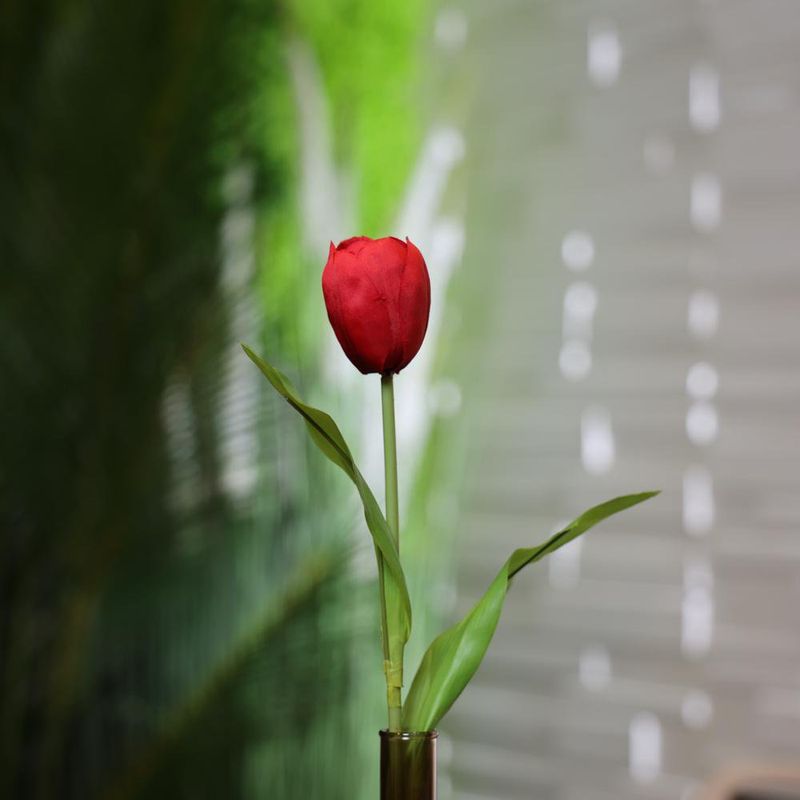 Flor Decorativa Tulipán Rojo