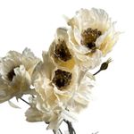 Flor Decorativa Peonía Beige