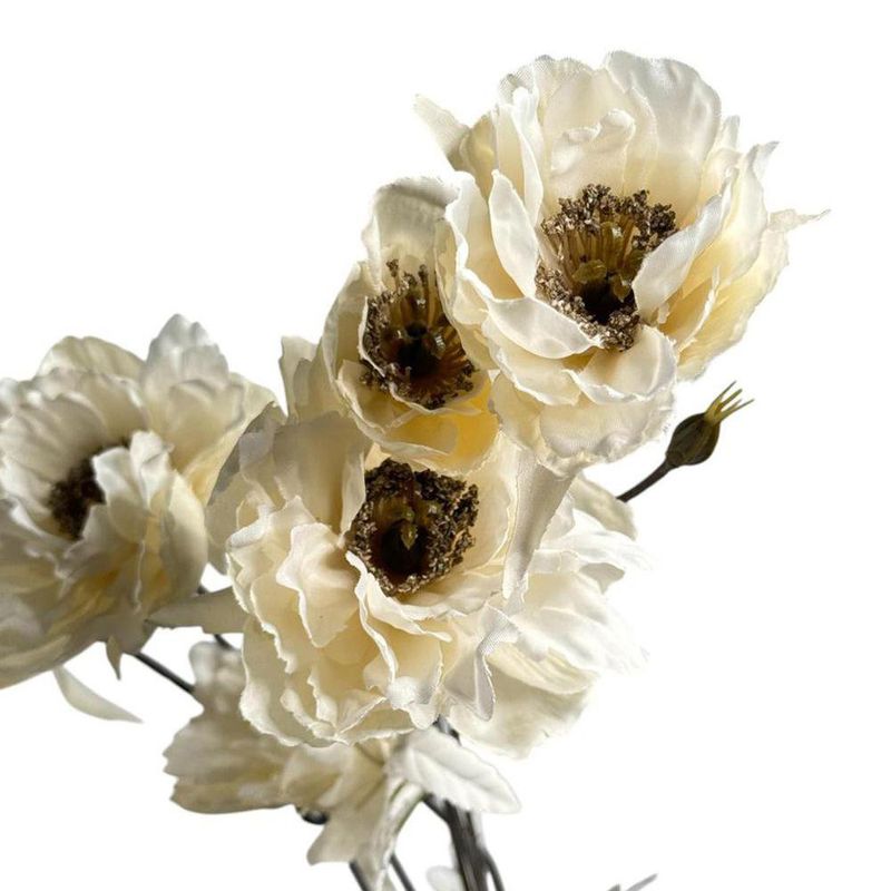 Flor Decorativa Peonía Beige