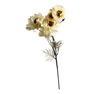 Flor Decorativa Peonía Beige