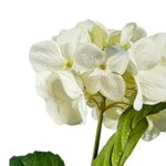 Flor Decorativa Hortensia Blanca
