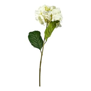 Flor Decorativa Hortensia Blanca