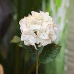 Flor Decorativa Hortensia Blanca