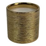 Vela con Recipiente Dorado Aroma Sándalo