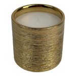 Vela con Recipiente Dorado Aroma Sándalo