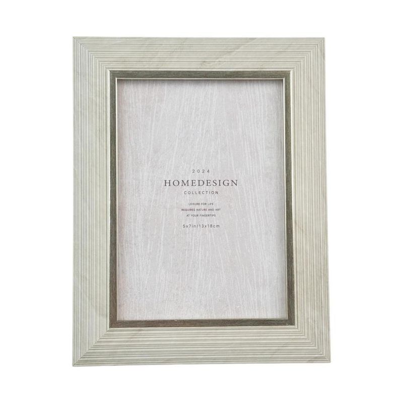 Portarretrato Beige con Toque Gris 23 x 18 cm