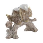 Búhos Blancos Decorativos sobre Rama