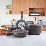 Batería De Cocina 7 Pzas Mármol - Picca