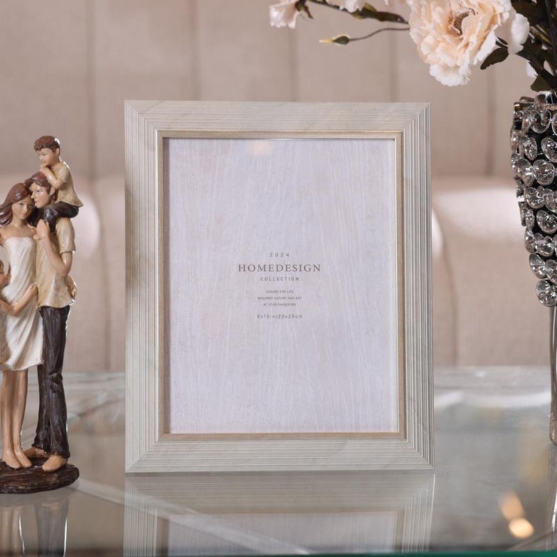 Portarretrato Beige con Toque Gris 31 x 26 cm