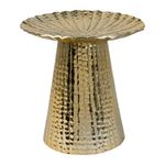 Base Decorativa Alta en Aluminio Dorado