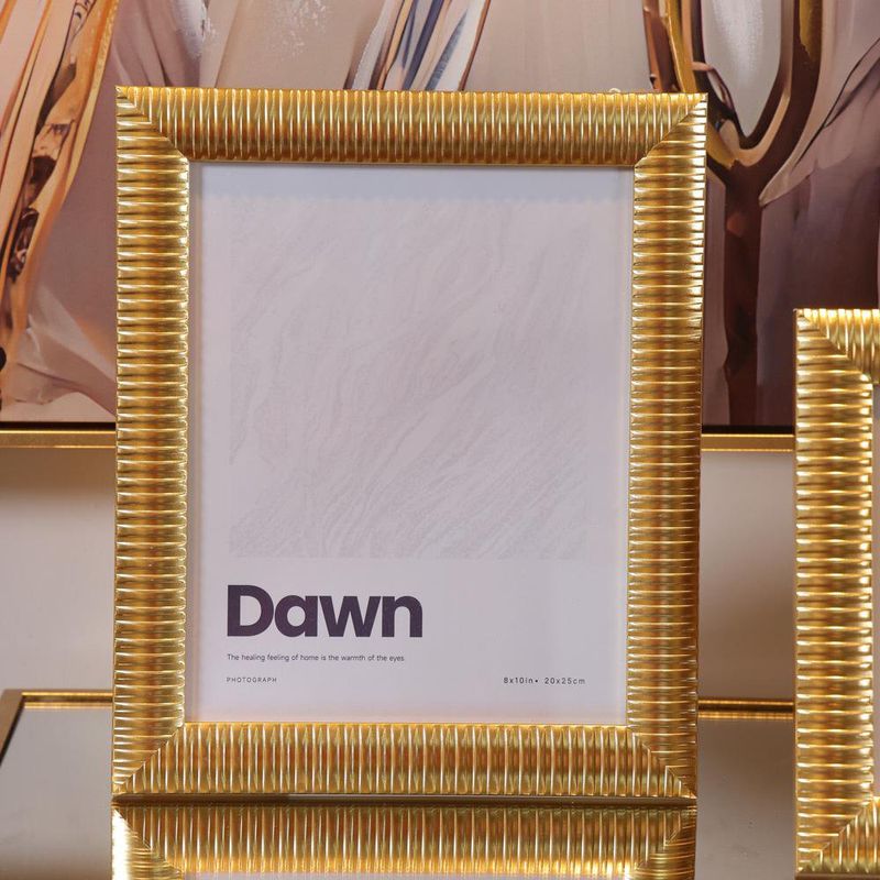 Portarretrato Dorado con Textura 31 x 26 cm