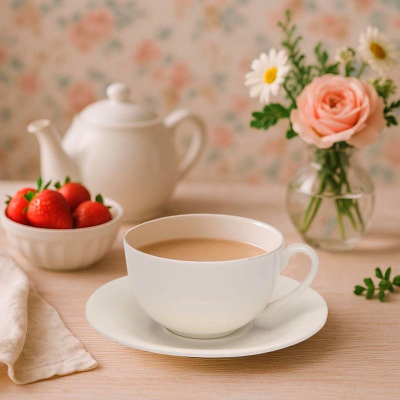 Taza De Porcelana Redonda