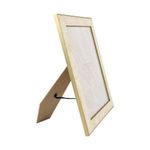 Portarretrato Beige con Orilla Dorada 30 x 25 cm
