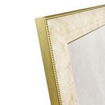 Portarretrato Beige con Orilla Dorada 30 x 25 cm