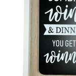 Placa Decorativa Botella de Vino