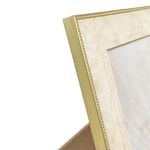 Portarretrato Beige con Orilla Dorada 23 x 17 cm