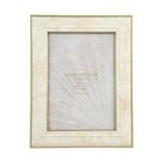 Portarretrato Beige con Orilla Dorada 23 x 17 cm